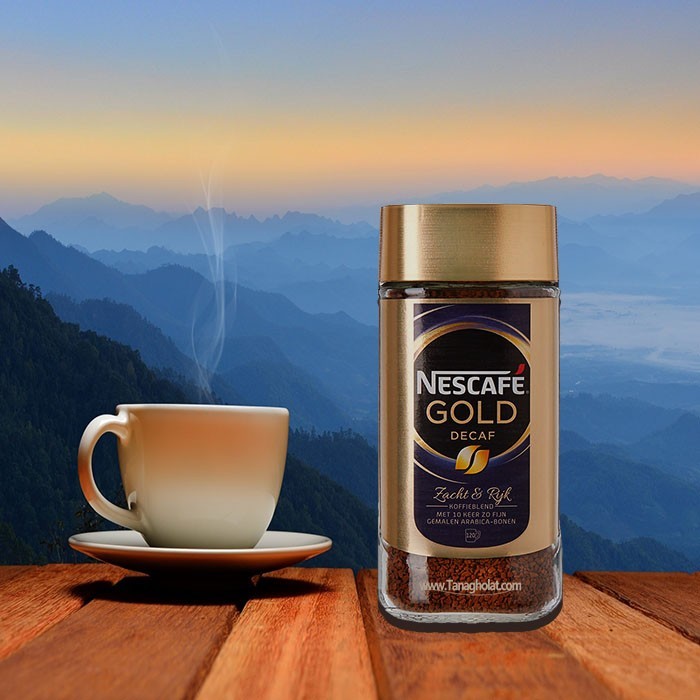 قهوه گلد شیشه 100 گرم دکاف DECAFF (بدون کافئین) Nescafe Gold